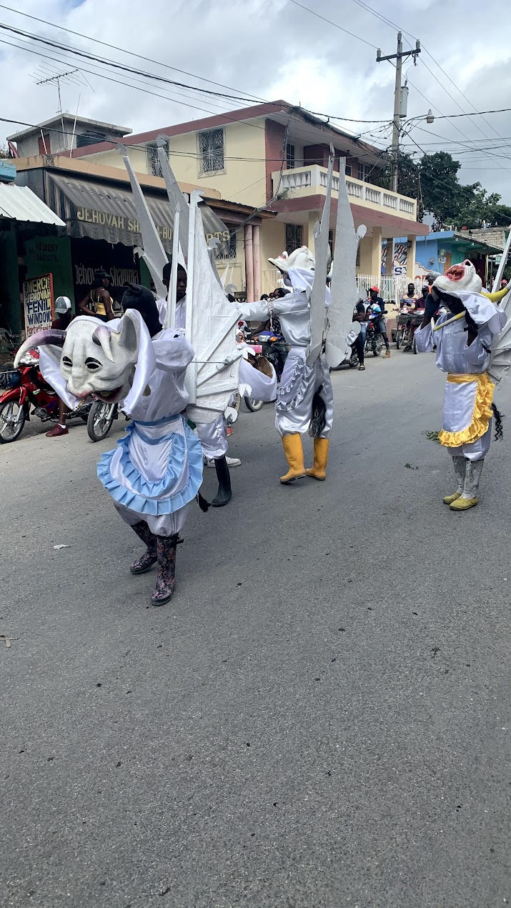 Traditional street celebration in Jacmel